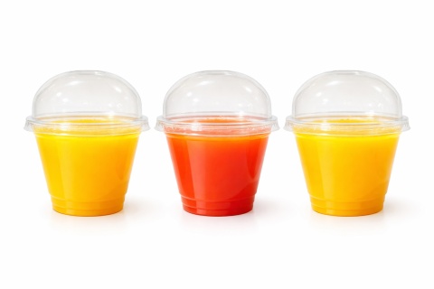 Kubki przezroczyste z pokrywkami wypukłymi BEZ OTWORU 200ml ⌀ 9,5 cm 50 szt