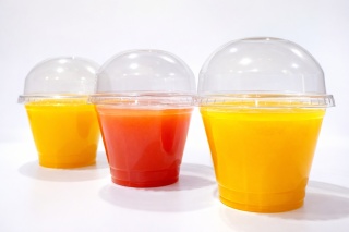 Kubki przezroczyste z pokrywkami wypukłymi BEZ OTWORU 200ml ⌀ 9,5 cm 50 szt