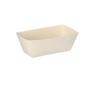 Łódeczki na sos dip papierowe tacki na przekąski BIAŁE 3,5 cm x 7 cm 50 szt