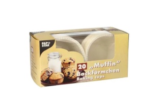 Papilotki papierowe do muffinek Ø 5 cm białe foremki do babeczek sztywne 20 szt