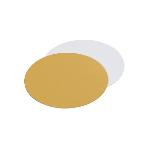 Podkłady pod tort Ø 24 cm biało złote krążki tortowe 1100 g/m² 50 sztuk