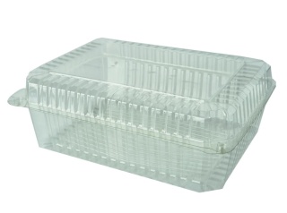Pojemniki cukiernicze przezroczyste plastikowe 9,5 x 20,8 x 26,8 cm 50 sztuk