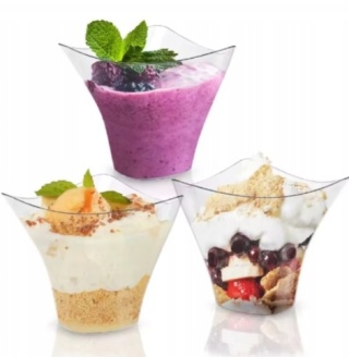 Pucharki na desery pojemniczki do deserków fingerfood ADMIRAL 100ml 24szt