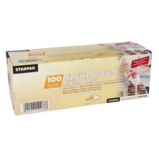 Rekawy cukiernicze, Worki do wyciskania kremu, 2,6 l, 54 cm x 26,5 cm, przezroczyste, 100 szt.