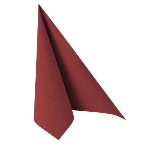 Serwetki Royal Collection PAPSTAR 3W 1/4 40 x 40 cm Airlaid bordowe 50 szt.