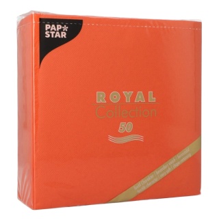 Serwetki Royal Collection PAPSTAR 3W 1/4 40 x 40 cm Airlaid nektarynka 50 szt.